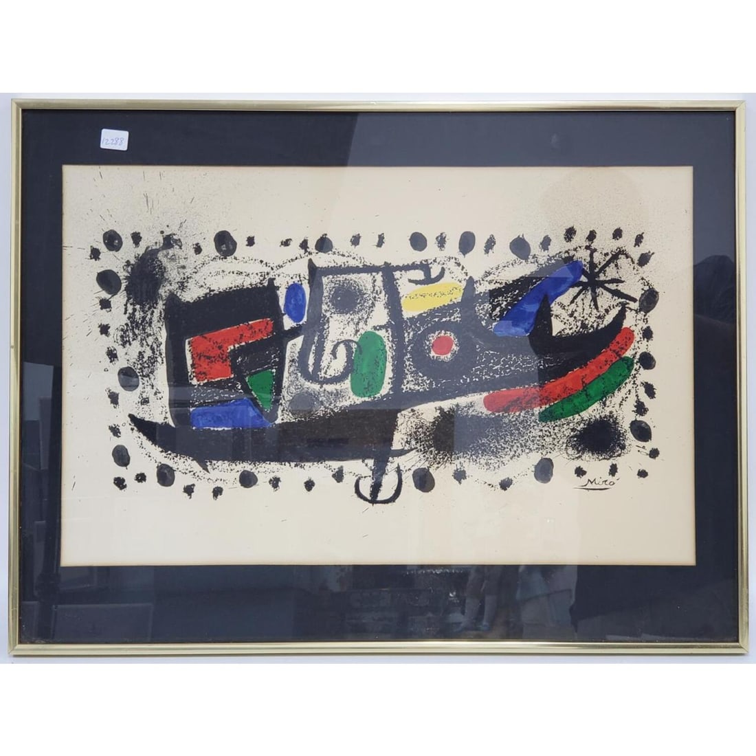Old Miro Lithograph "Star Scene" (1 of 3)