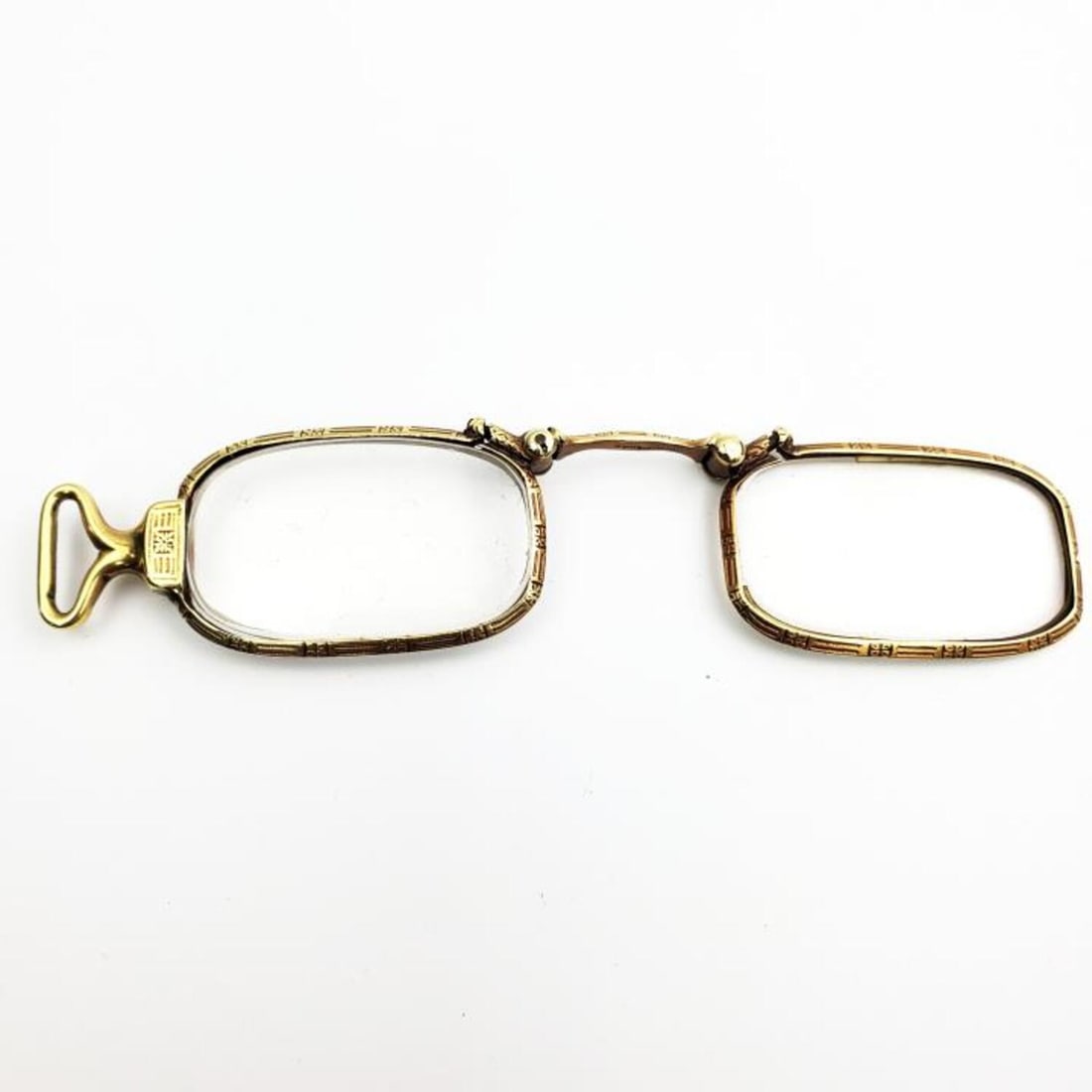 Tiffany & Co 14K Gold Folding Lorgnette Glasses (1 of 3)