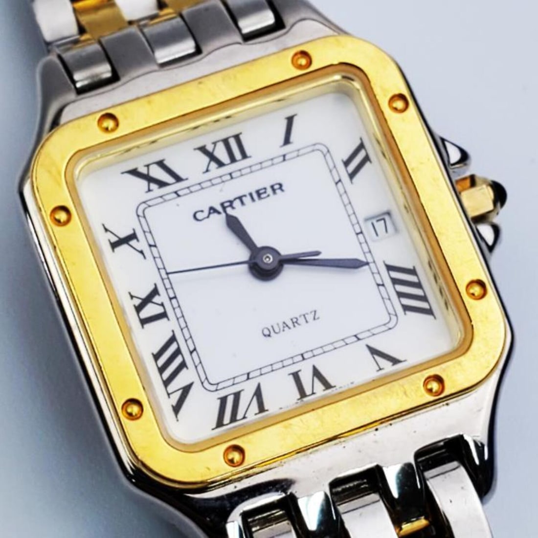 Quartz Ladies Watch: Quartz Ladies Watch. Condition: Generally Good, However, We Do Not Guarantee the Workability of Used Watches. Dimensions: Face-.75" x .75". Provenance: From a Long Island, NY Home. Please note the abs