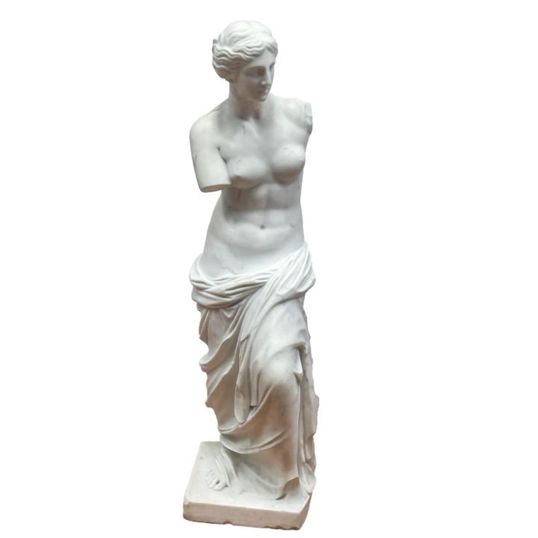 Large Marble Statue of Nude: Large Marble Statue of Nude. Please Note that This Item is Very Heavy. Condition: Generally Very Good. Dimensions: H- 34". Provenance: From a Long Island, NY Home. Please note the absence of a Conditi