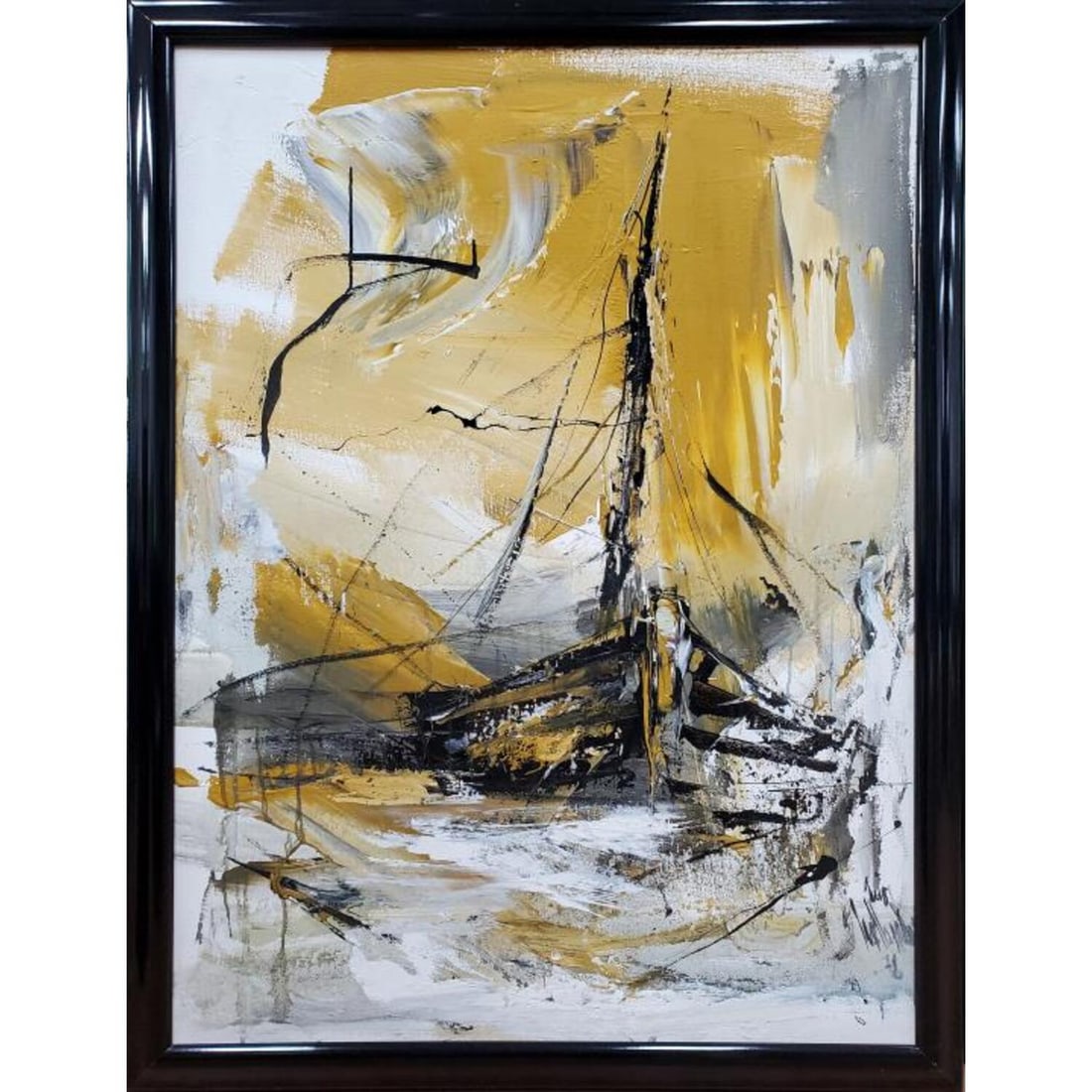 Gino Hollander, American (1924-2015) Painting (1 of 4)