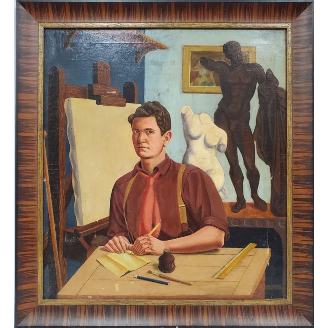 Mervin Honig, American (1920-1990) Painting (1 of 10)