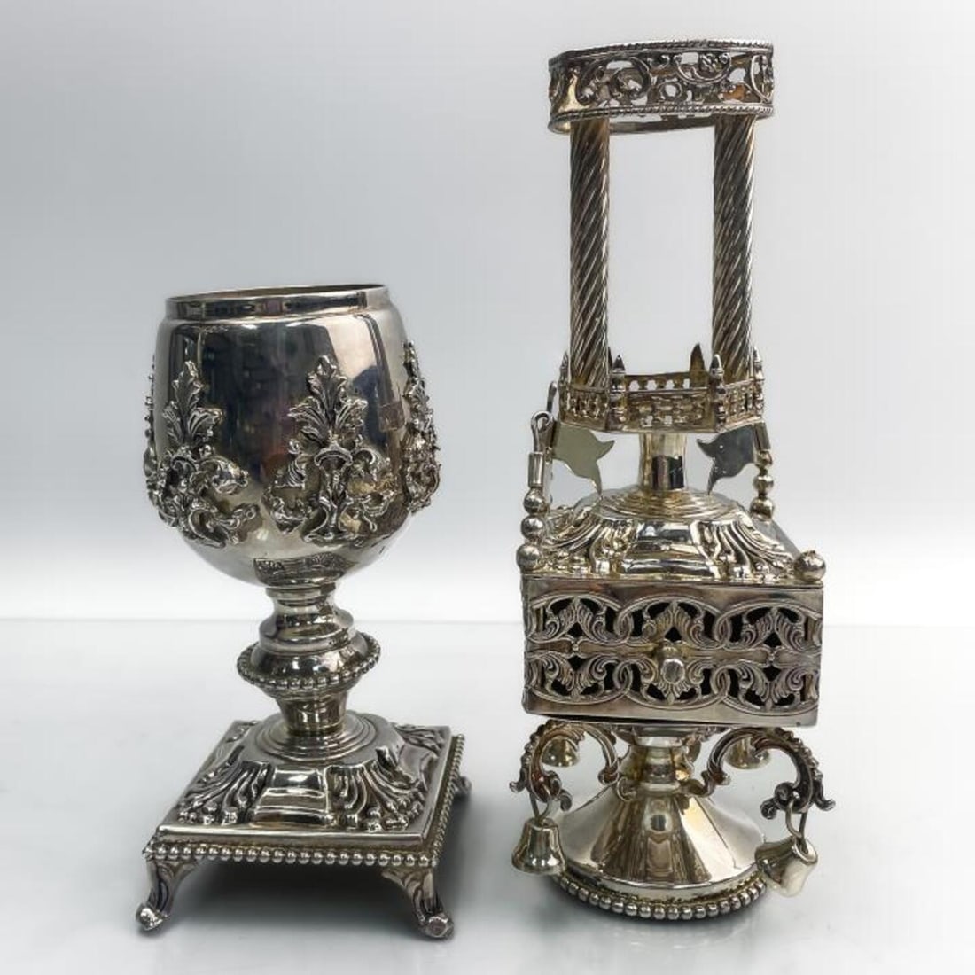 Unusual Judaica Sterling Havdalah Set (1 of 9)
