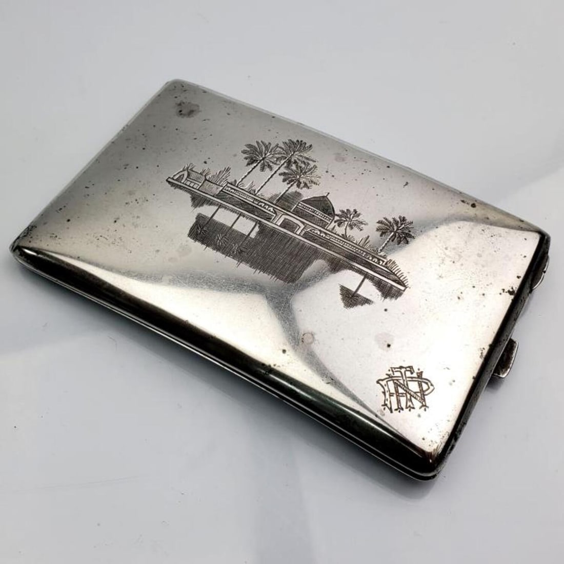 Vintage Silver Cigarette Box Holder (1 of 3)