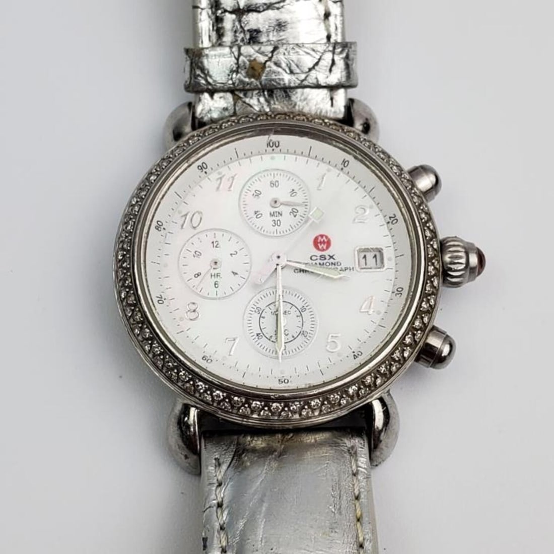 Michele CSX Diamond Chronograph Watch (1 of 4)