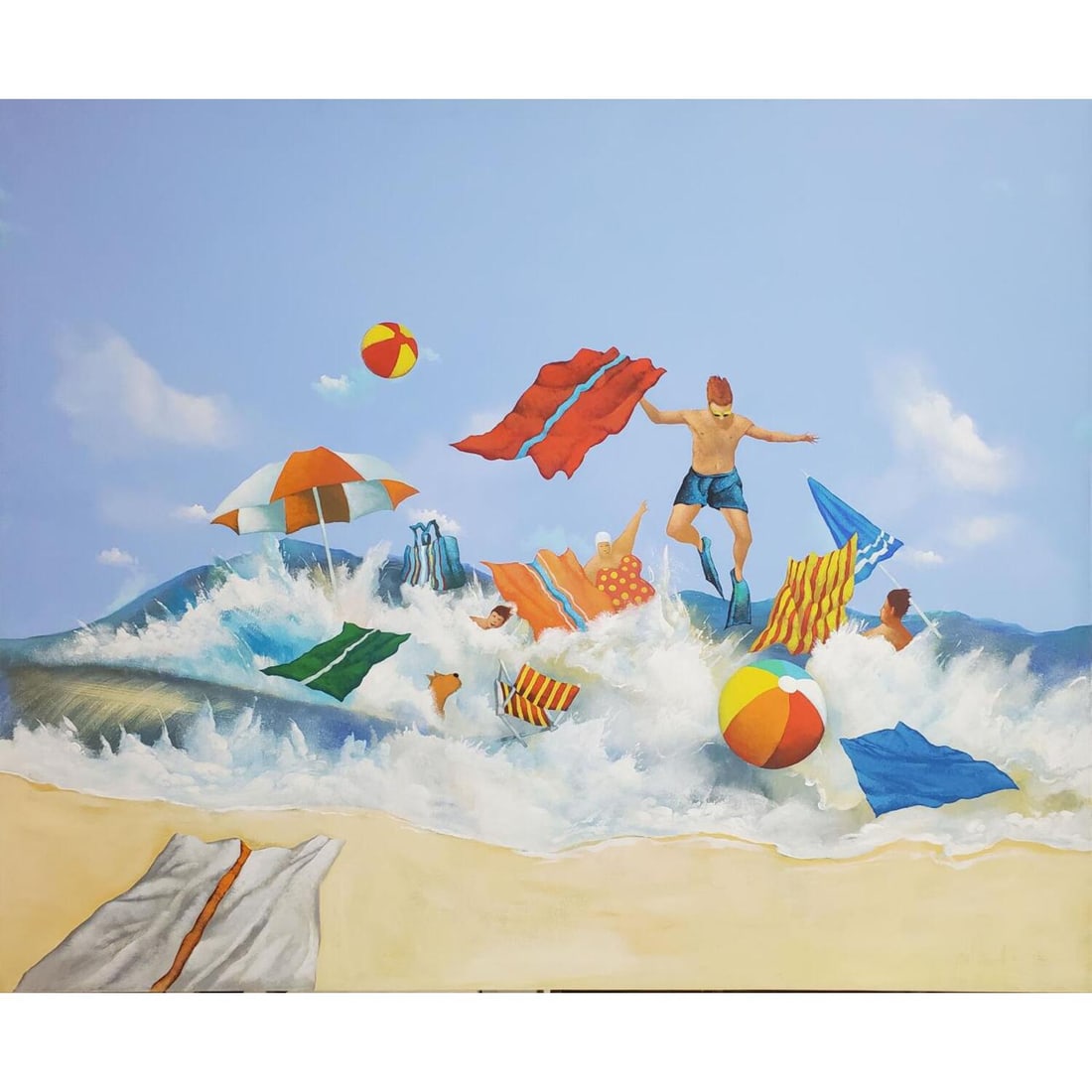 Michael Paraskevas (Born 1961) Monumental Painting (1 of 6)