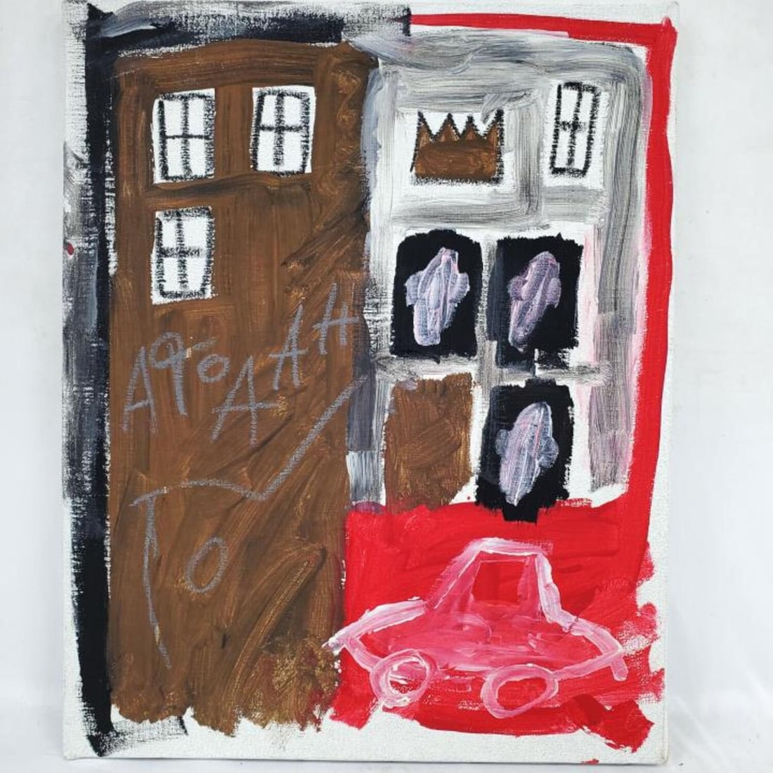 Attributed to Jean-Michel Basquiat Painting (1 of 5)