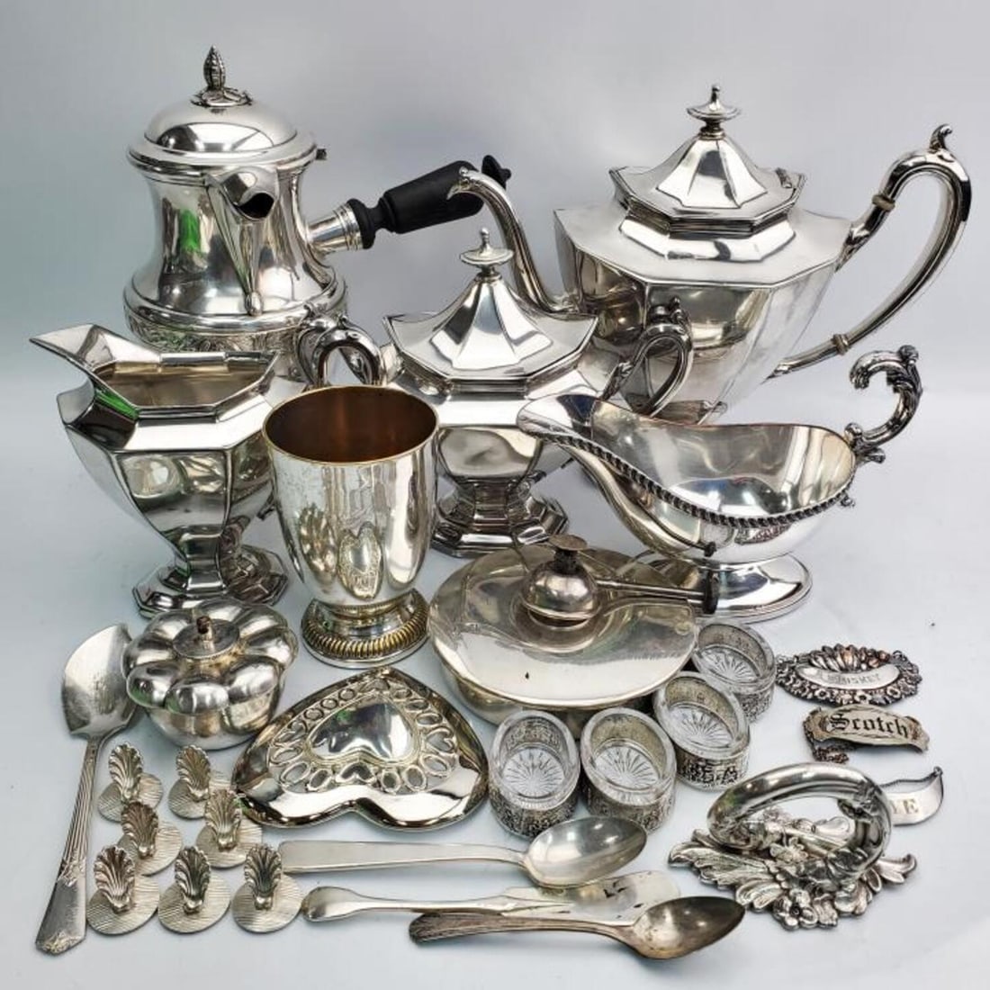 Extensive Lot of Antique Silver Plated Items (1 of 9)
