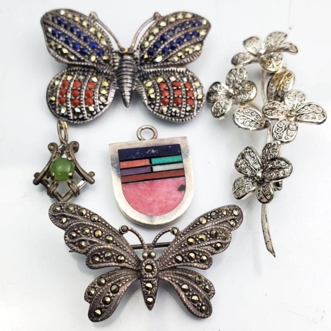 5 Piece Lot of Sterling Silver Jewelry Items (1 of 4)