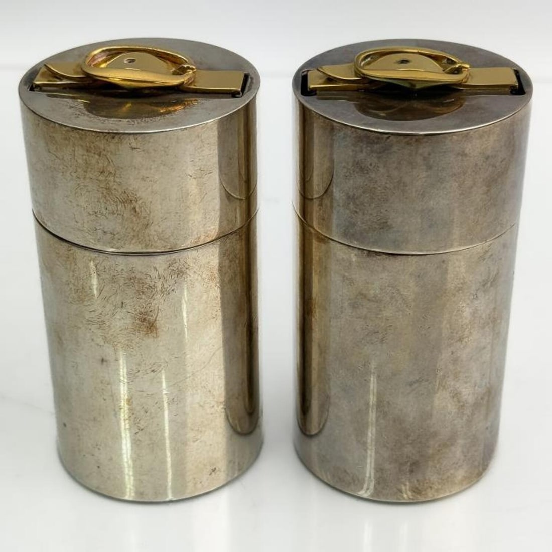 Hermes Paris Silver-Plated Lighter & Cigarette Box (1 of 5)