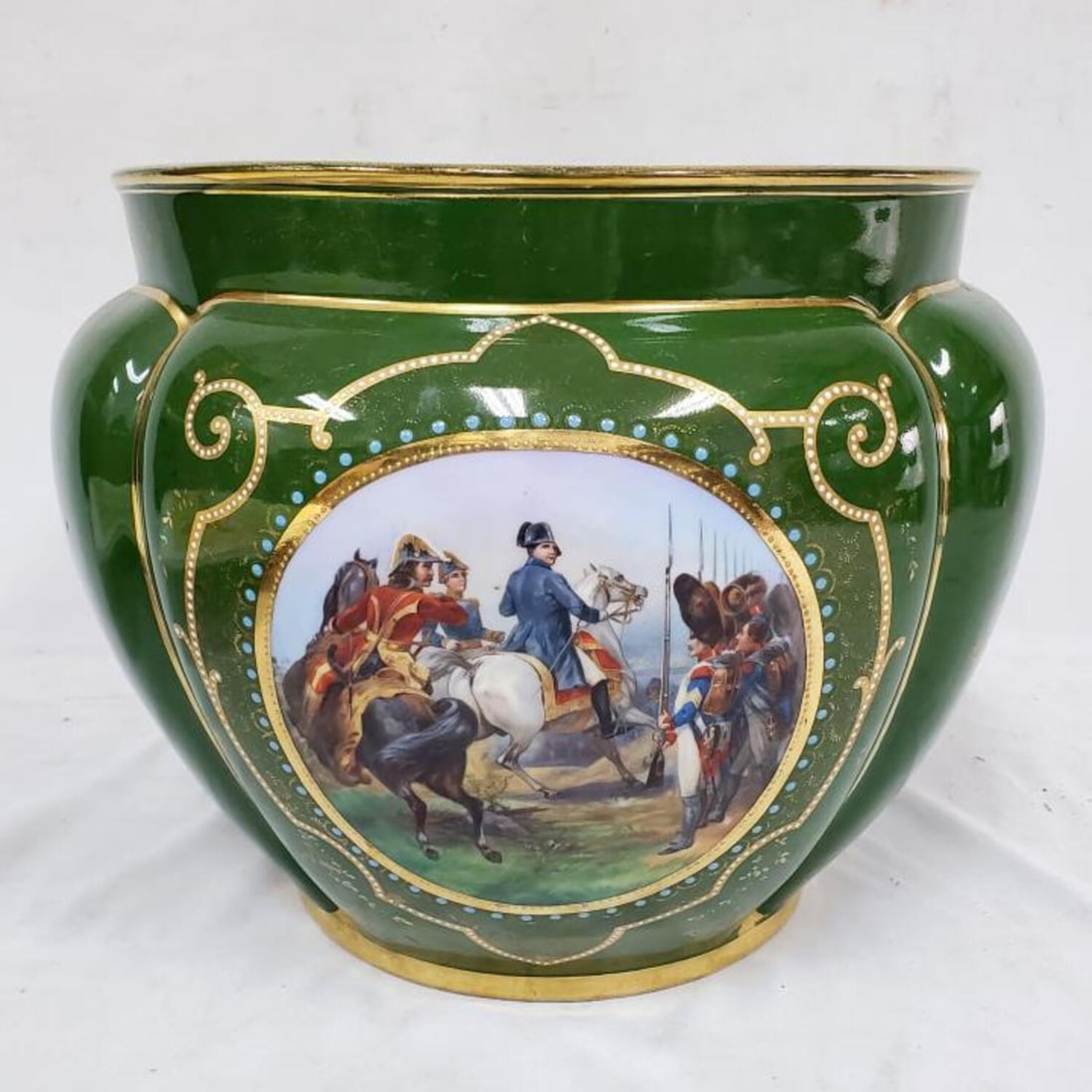 Large Antique French Porcelain Vase (1 of 6)