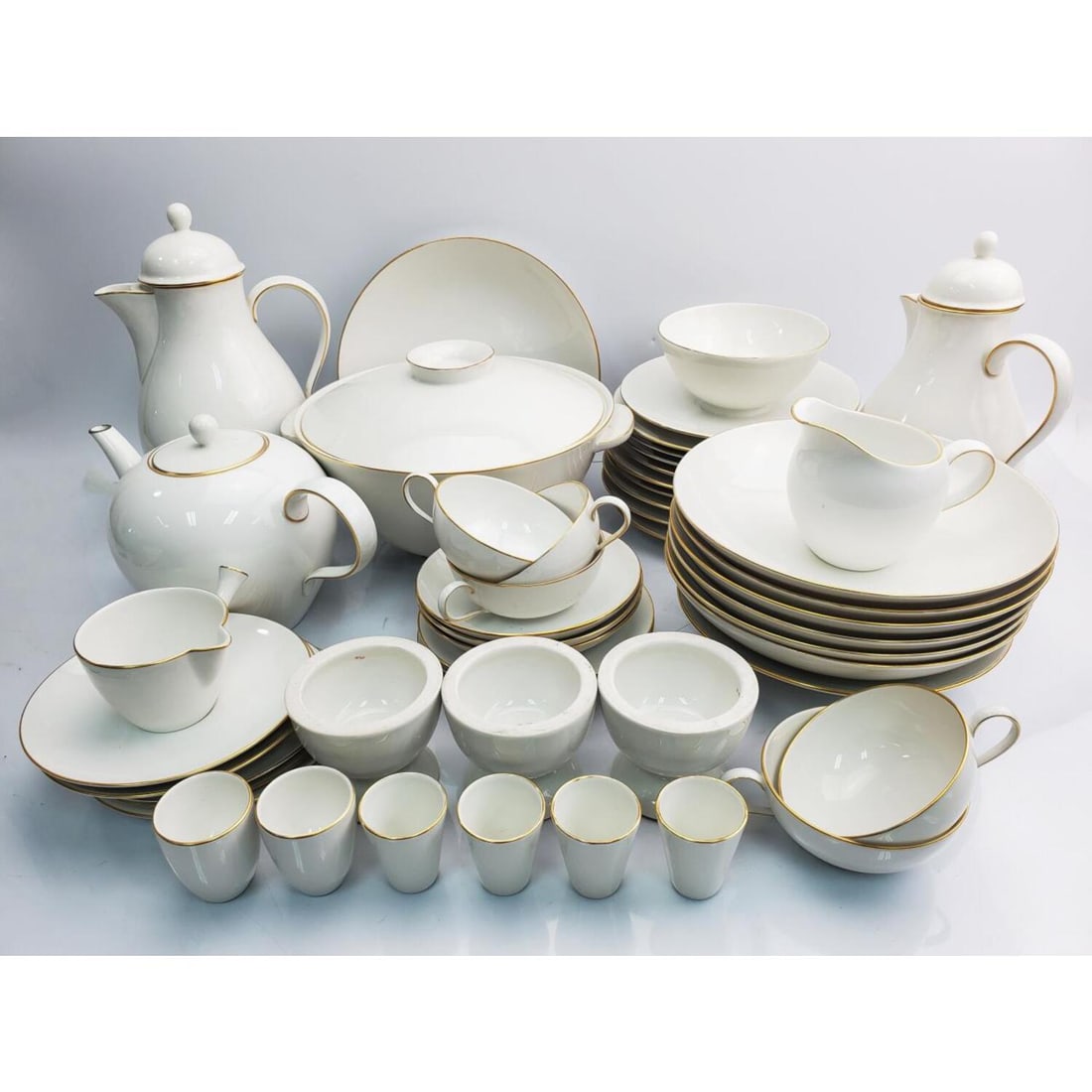 Extensive Antique  Piece KPM Tea and Coffee Set (1 of 9)