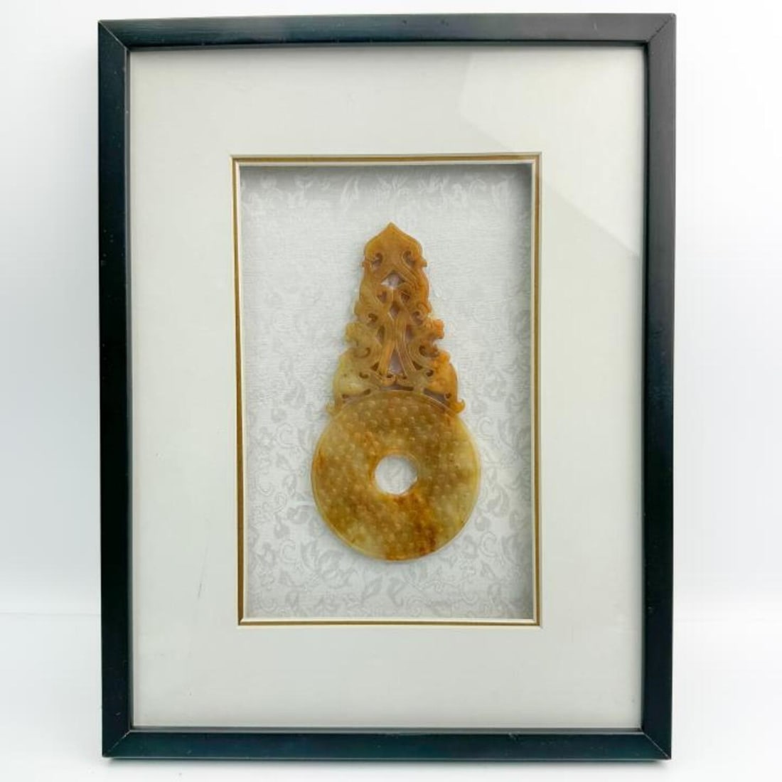 Chinese Carved White Jade "Bi" Medallion (1 of 6)