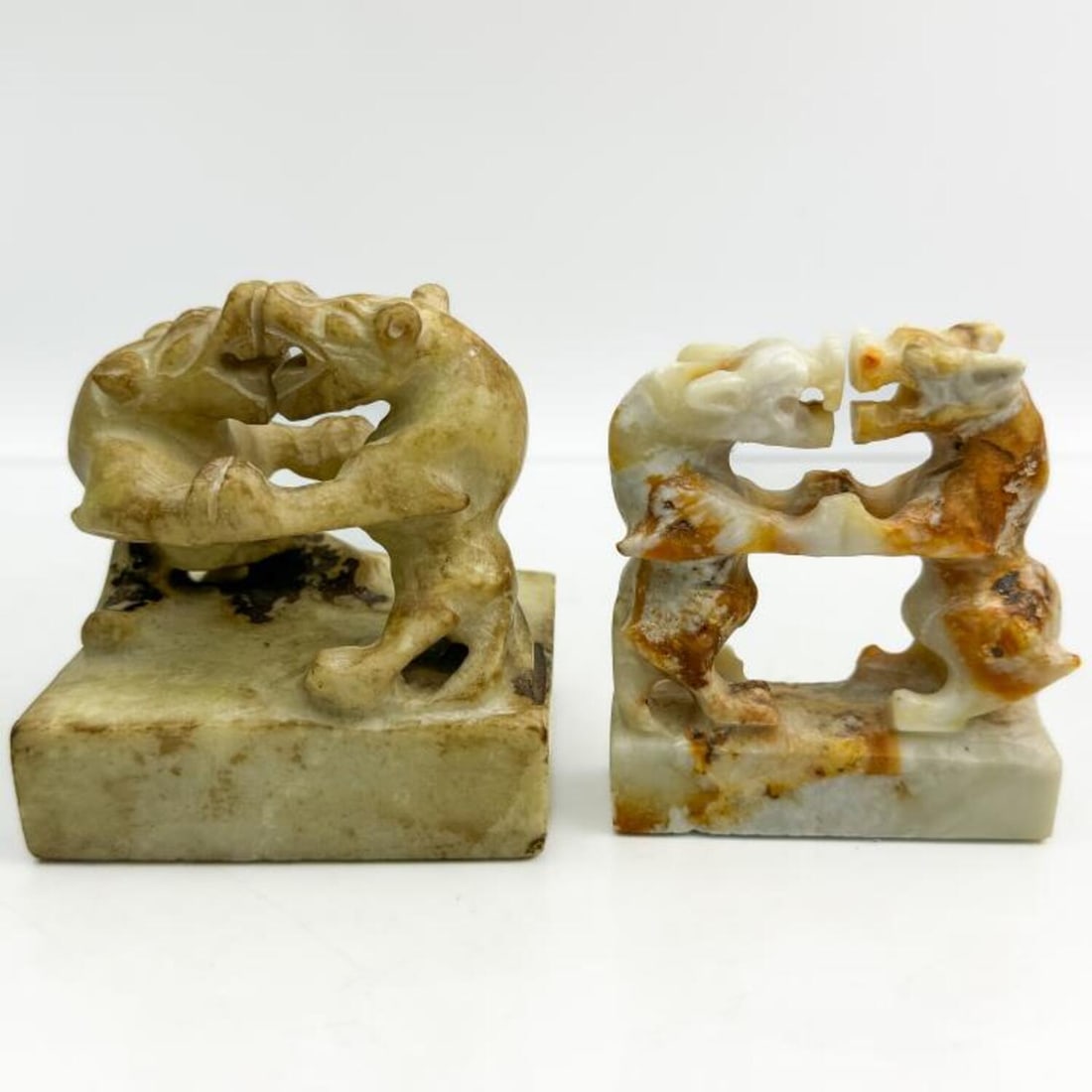 Lot of 2 Chinese Hard Stone Seals (1 of 10)