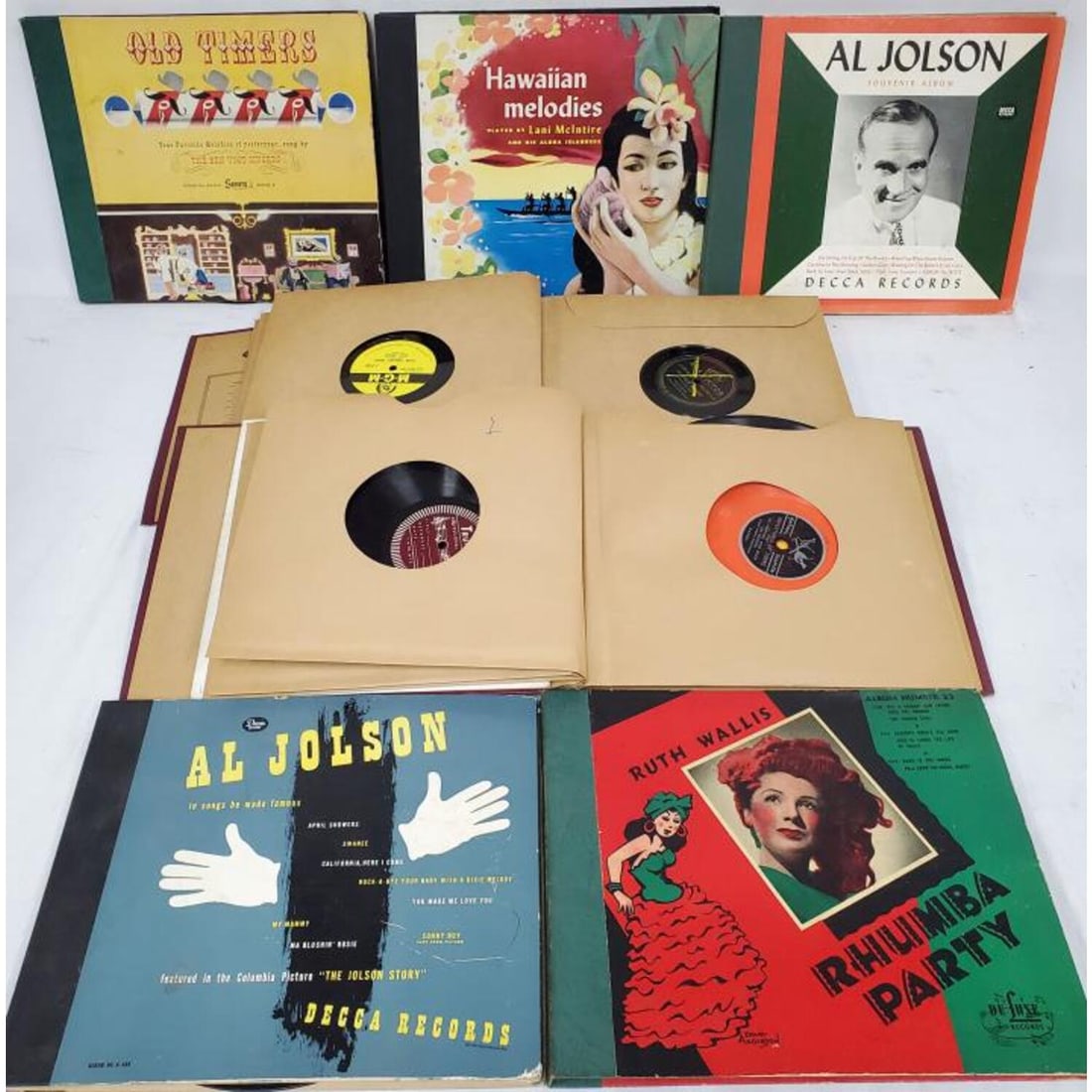 Lot of 7 Old Record Sets Including 2 AL Jolson Set (1 of 7)