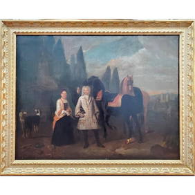 Antique Italian Painting, Oil on Canvas (1 of 7)