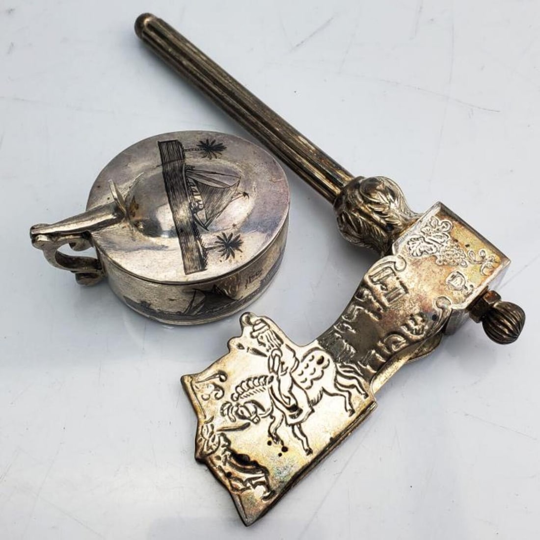 Judaica Sterling Silver Grogger (1 of 5)