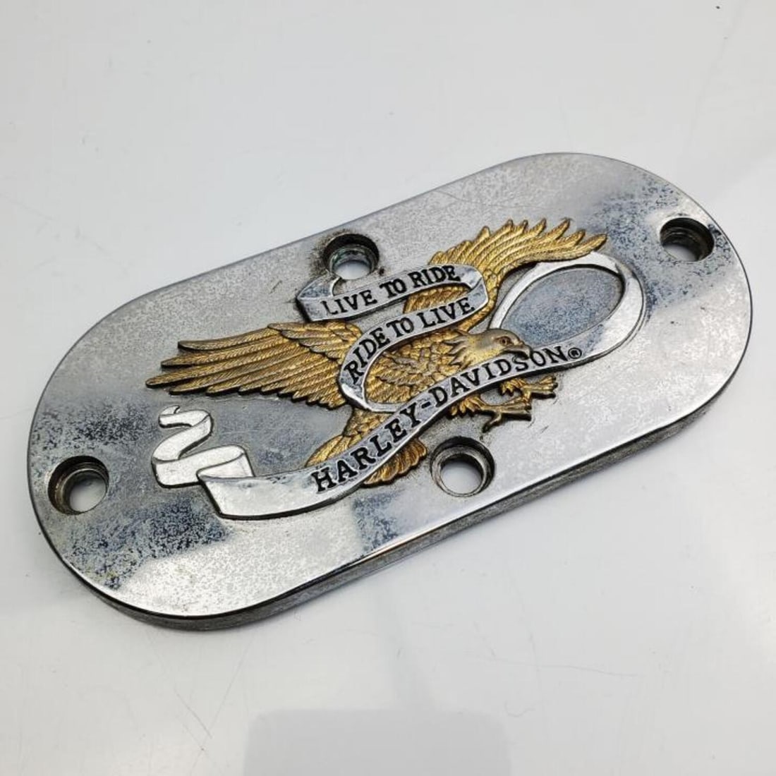 Harley Davidson "Live to Ride" Decorative Plate (1 of 2)