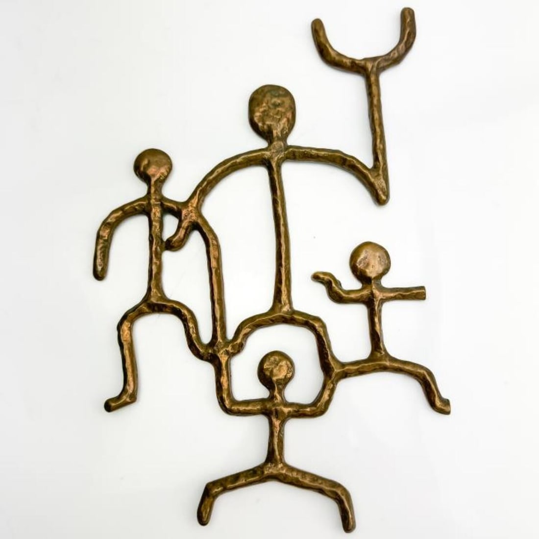 Higgins Hand Hammered Bronze Figural Wall Hanging (1 of 5)