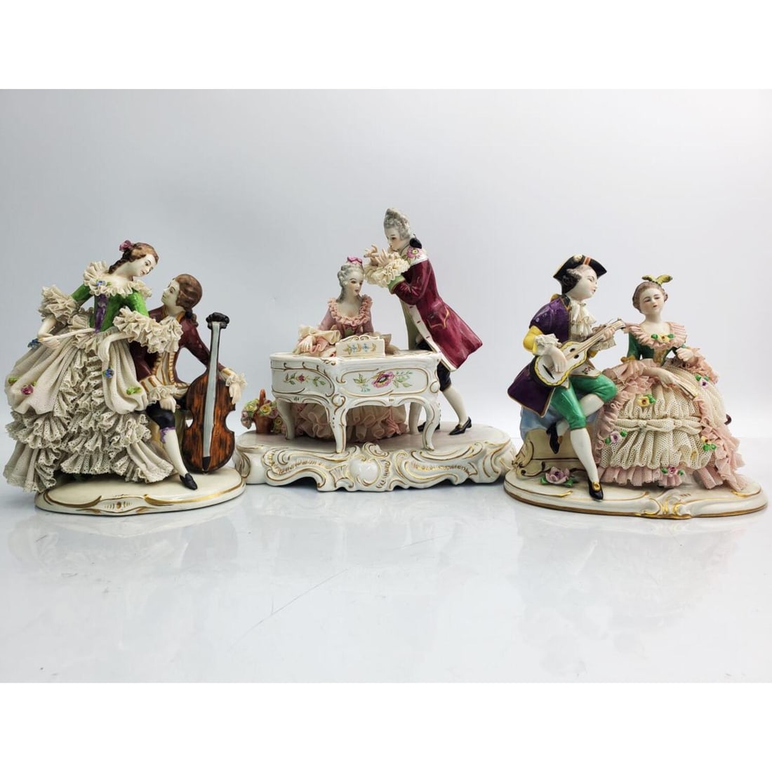 3 Vintage German Dresden Porcelain Figures (1 of 7)