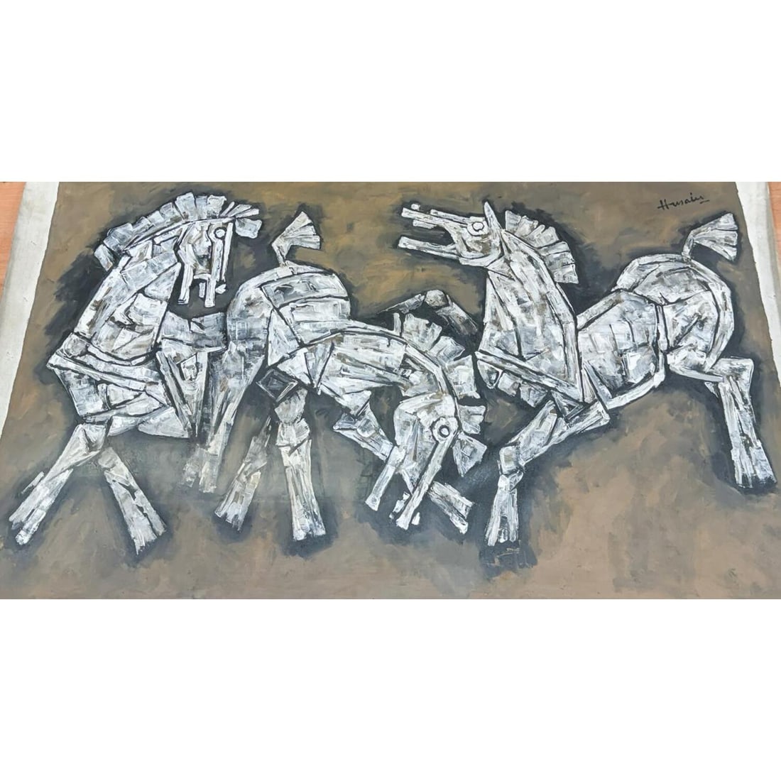 Maqbool Fida Husain, India (1913-2011) Painting (1 of 11)