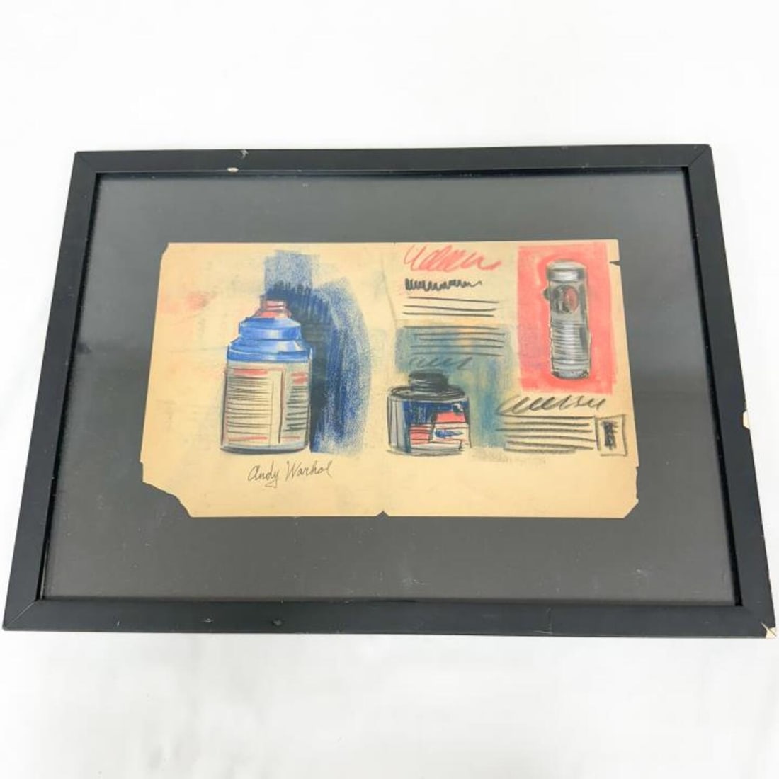 Andy Warhol, Sign and Attributed, Pastel on Paper (1 of 6)