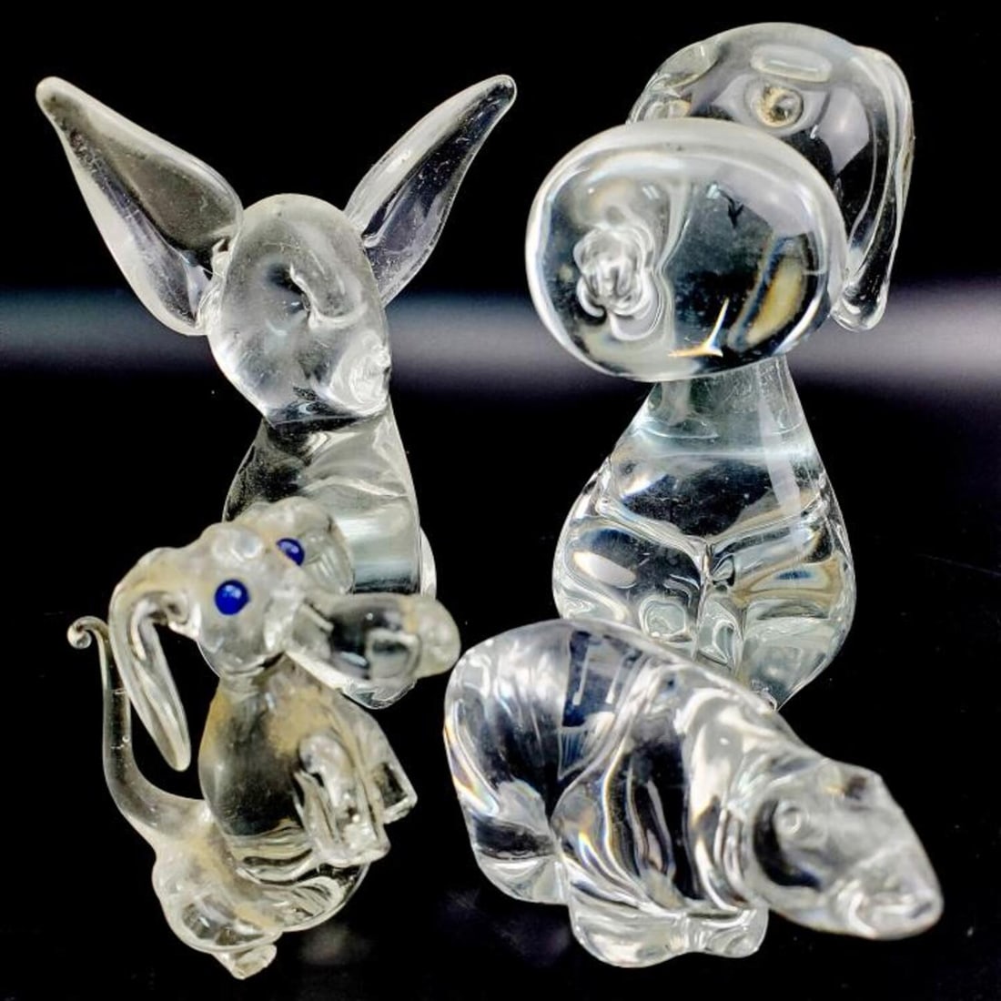 Lot of 4 Glass Animal Figurines Incl. Snoopy (1 of 5)