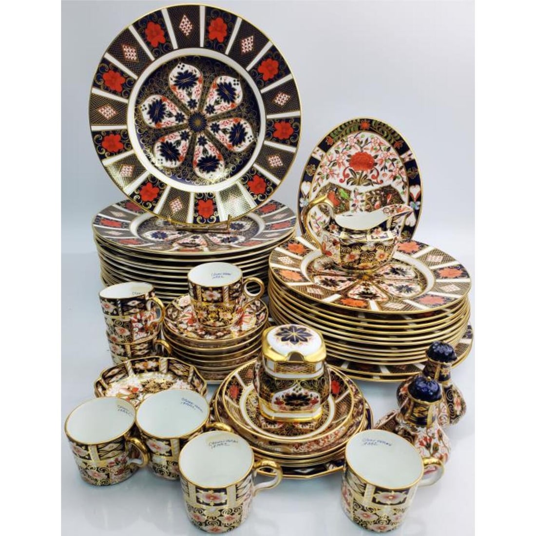 50 Piece English Royal Crown Derby "Imari" Set (1 of 9)