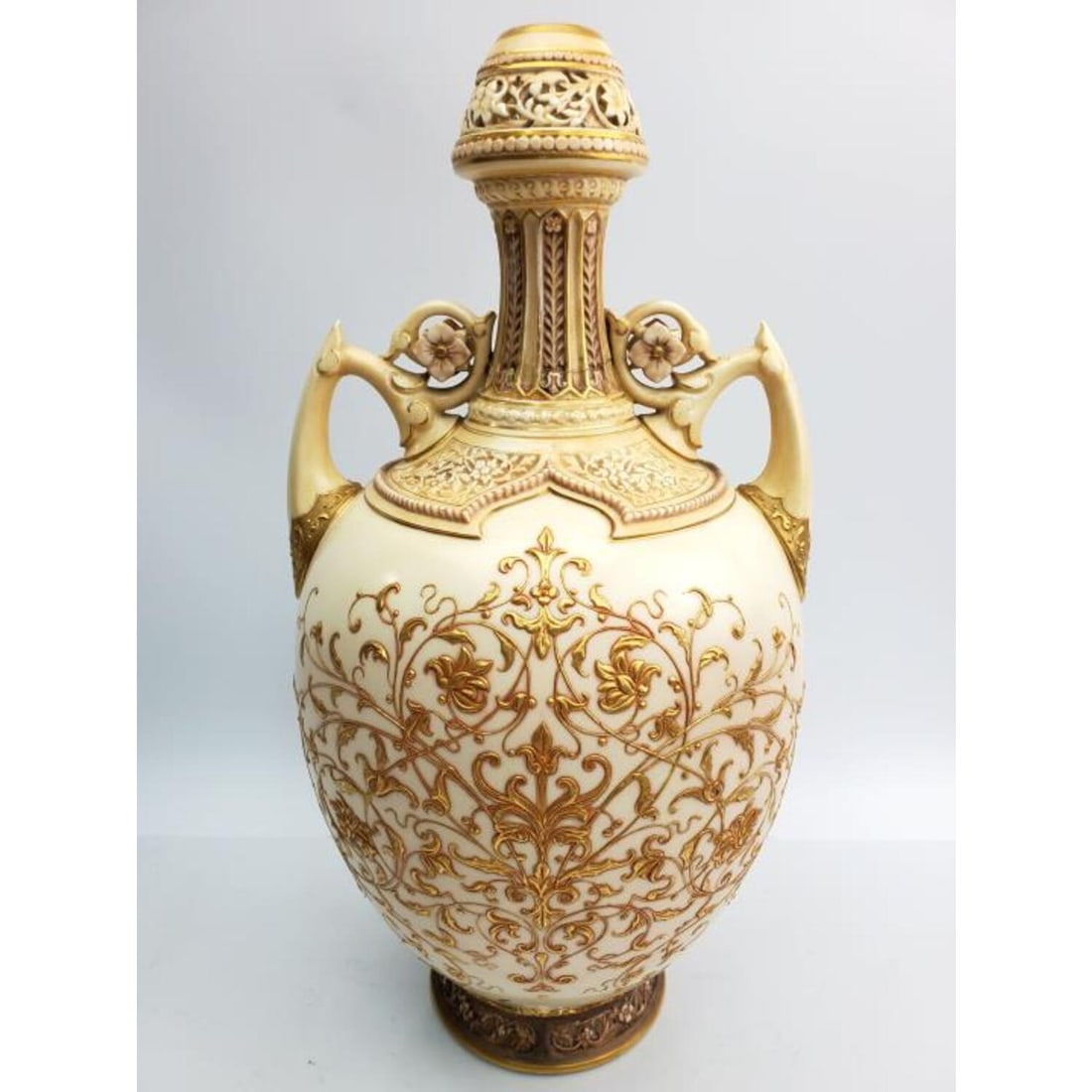 Antique Royal Worcester Reticulated Vase (1 of 8)