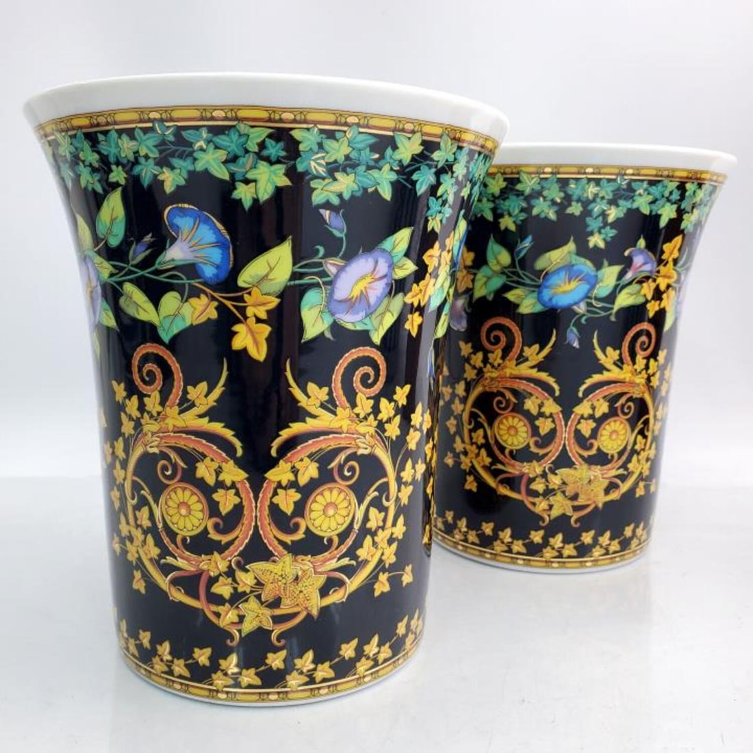 2 Versace by Rosenthal, Germany "Gold Ivy" Vases (1 of 7)