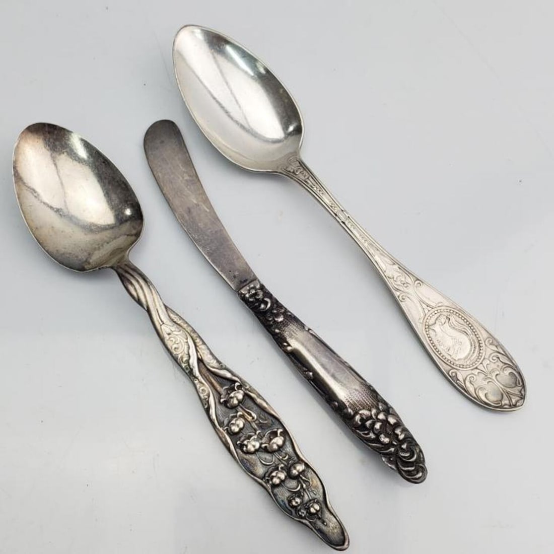 Lot of 3 Silver Utensils Incl. a Whiting Spoon (1 of 4)