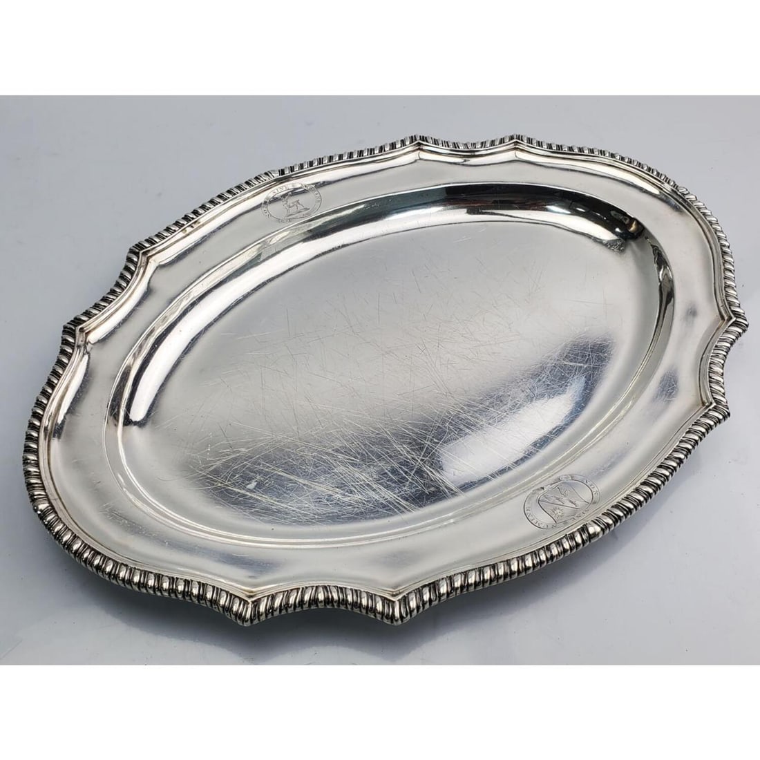 English George III Sterling Silver Platter 1783 (1 of 5)