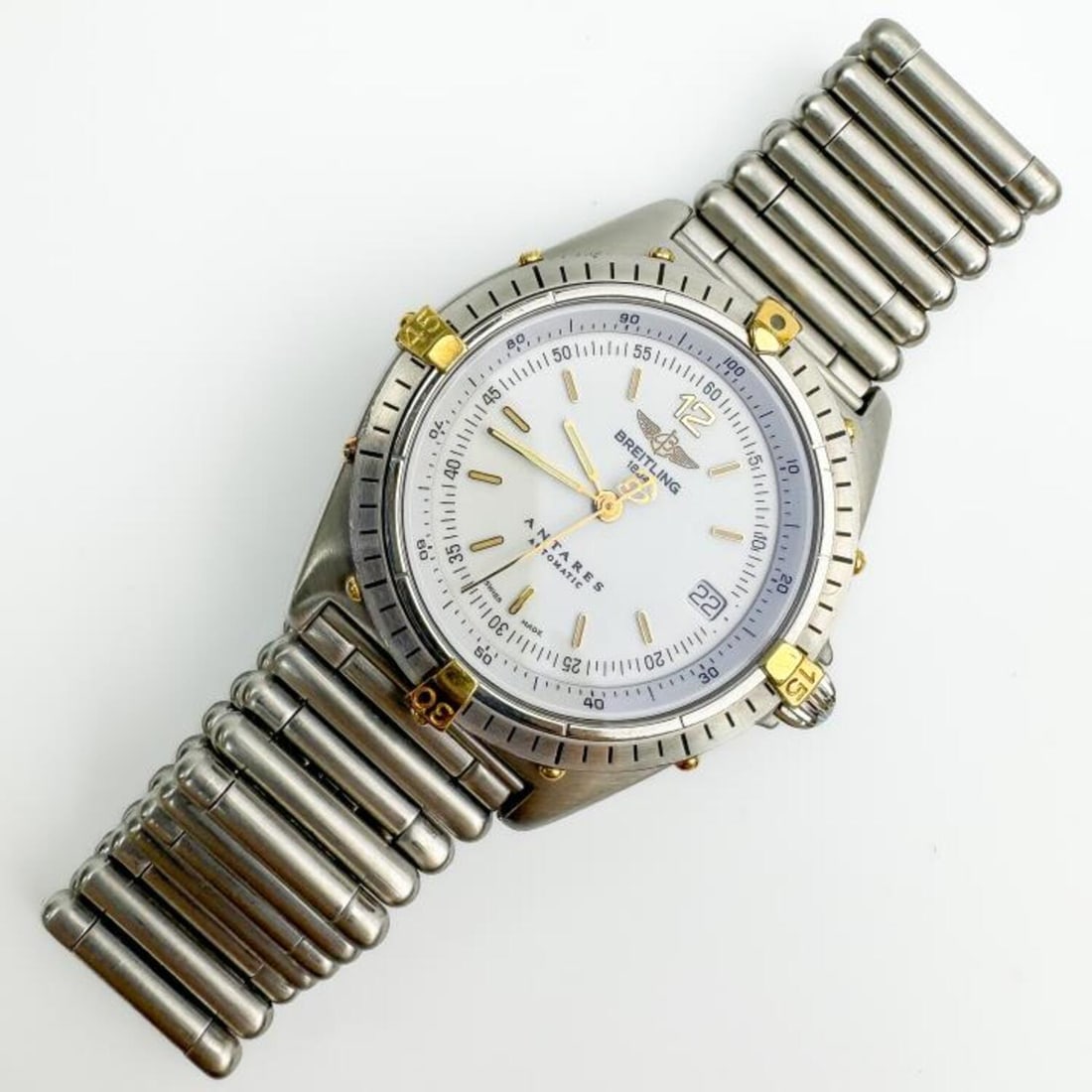 Vintage Breitling "Antares" 18K Gold & Steel Watch (1 of 5)