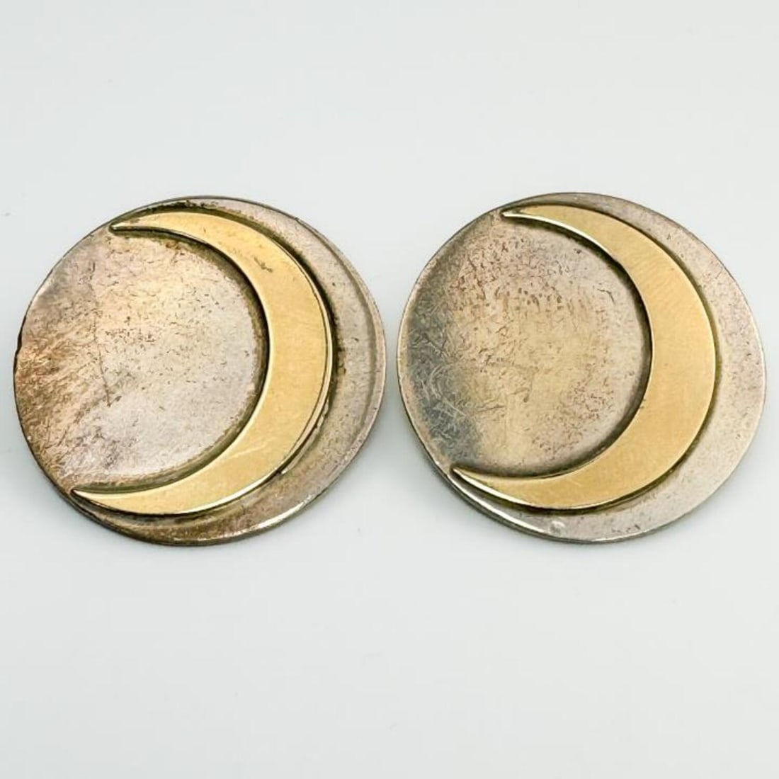 Pierre Cardin 14K Gold & Sterling Silver Earrings (1 of 3)