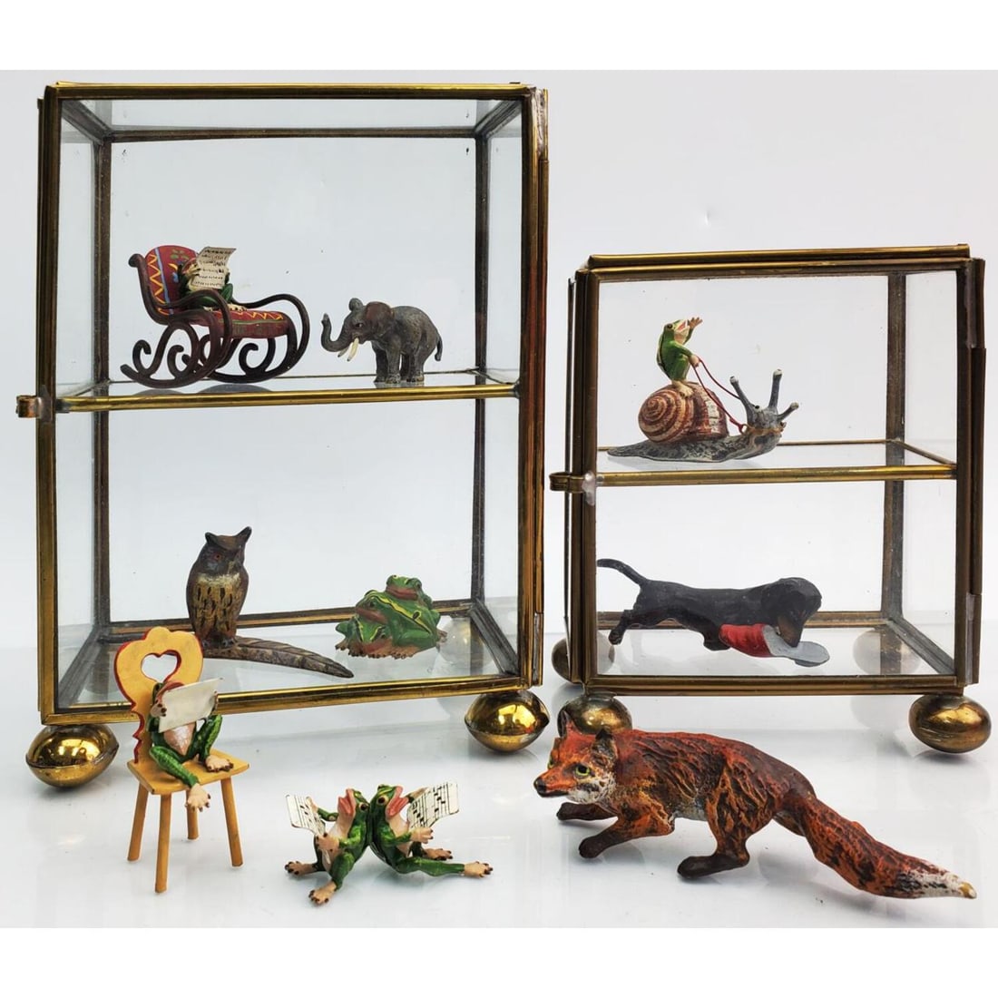 Austrian Polychrome Painted Bronze Animals (1 of 6)