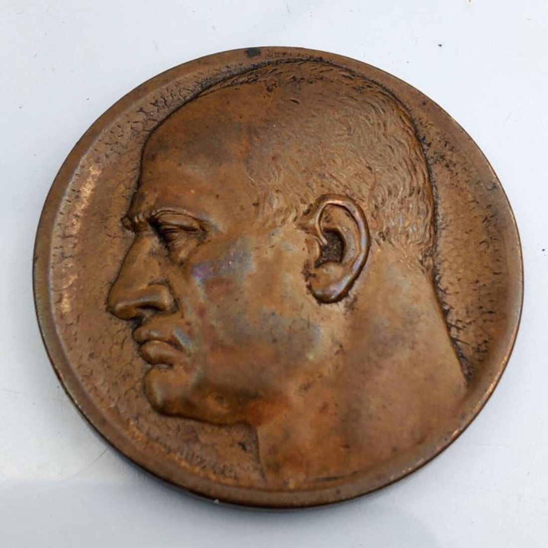 Italy Benito Mussolini Bronze Medal, 1935 (1 of 3)