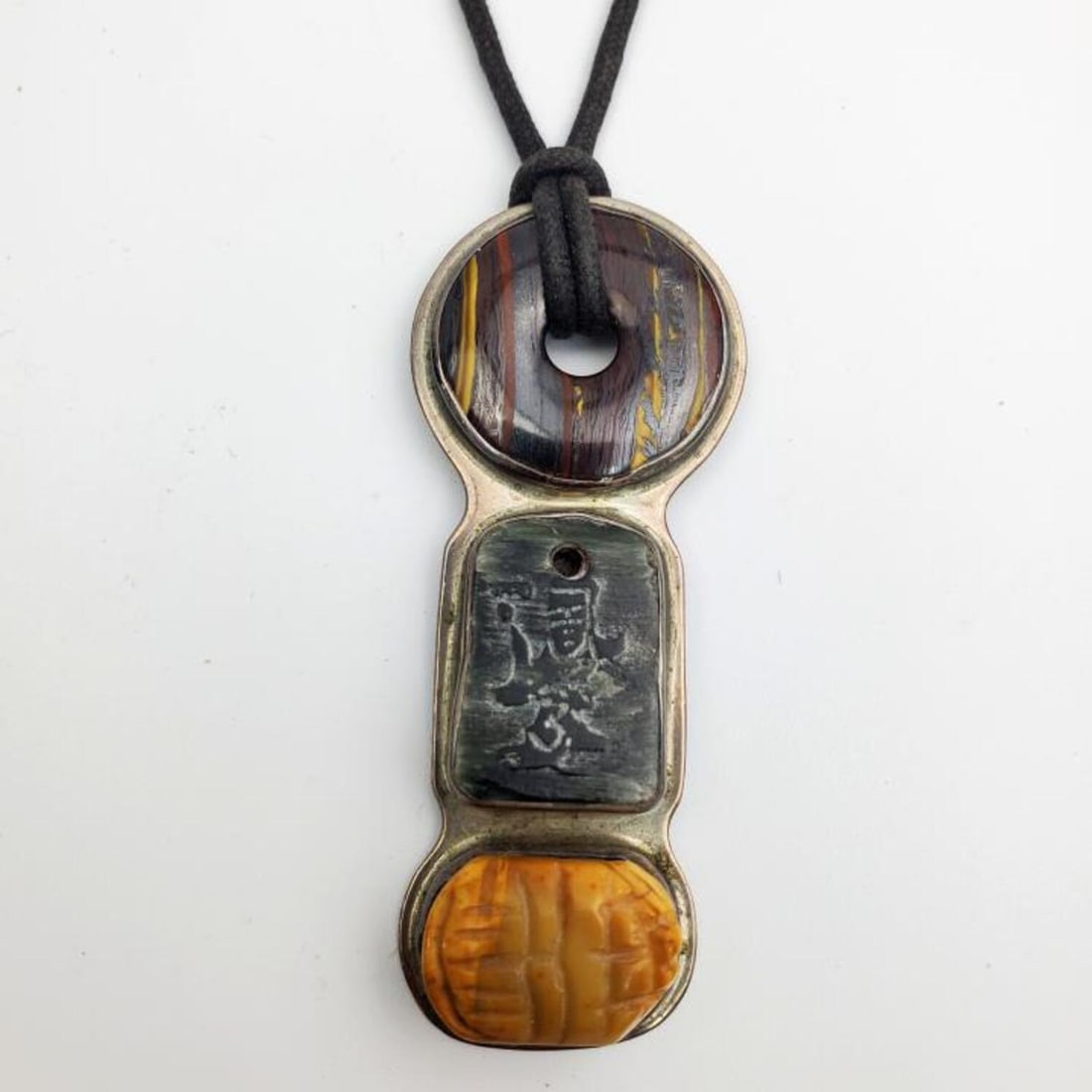 Silver & Stone Pendant Necklace (1 of 3)