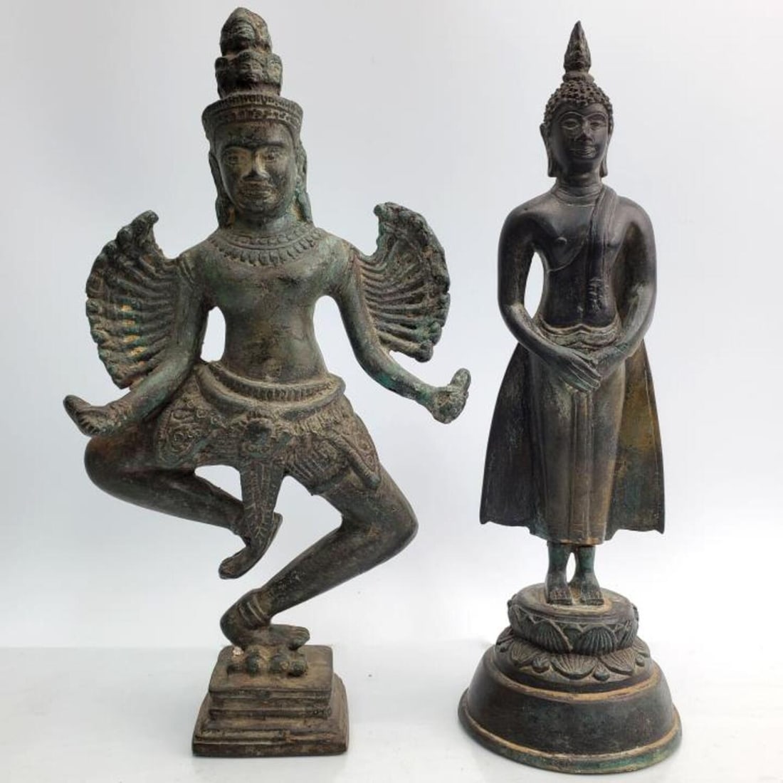 Lot of 2 Antique Chinese Bronze Figures (1 of 6)