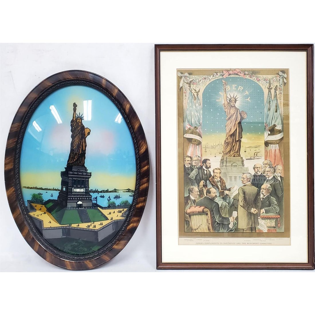 2 Antique Statue of Liberty Works of Art (1 of 4)