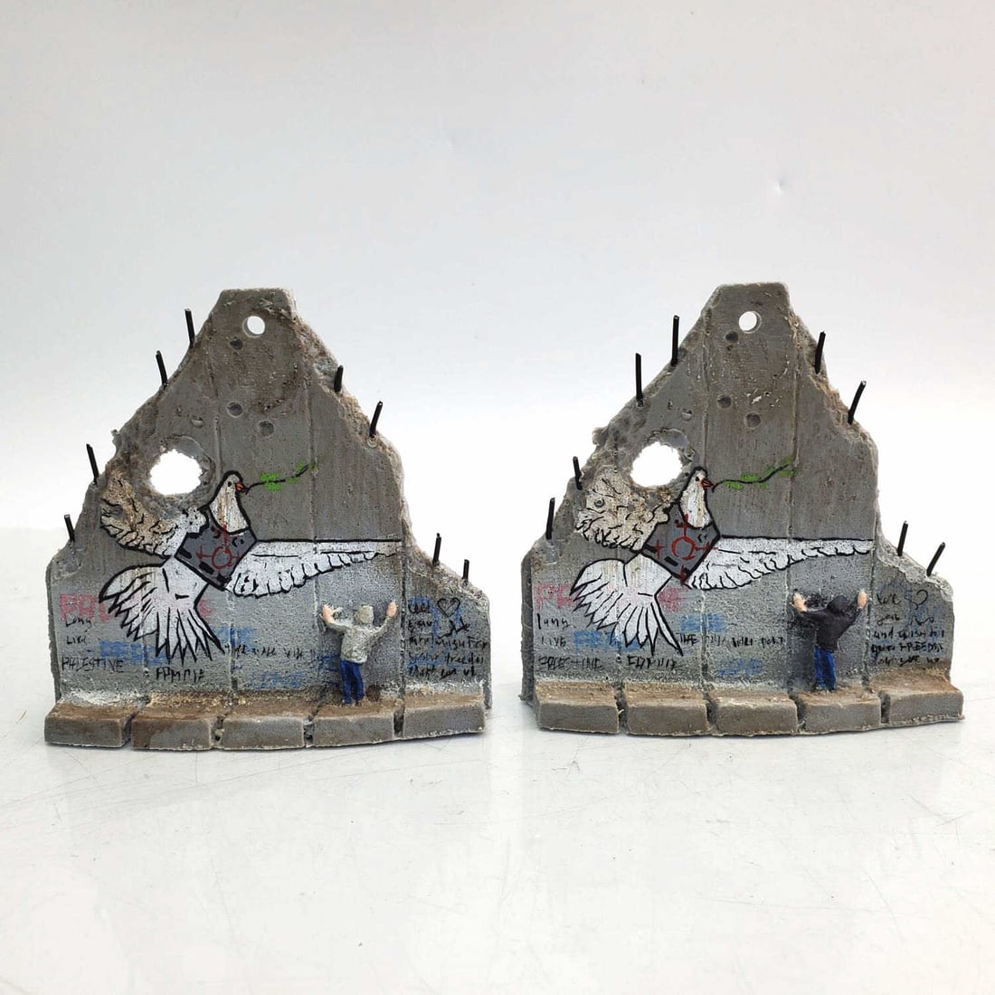 After Banksy, Lot of 2 Souvenir Wall Sections (1 of 10)