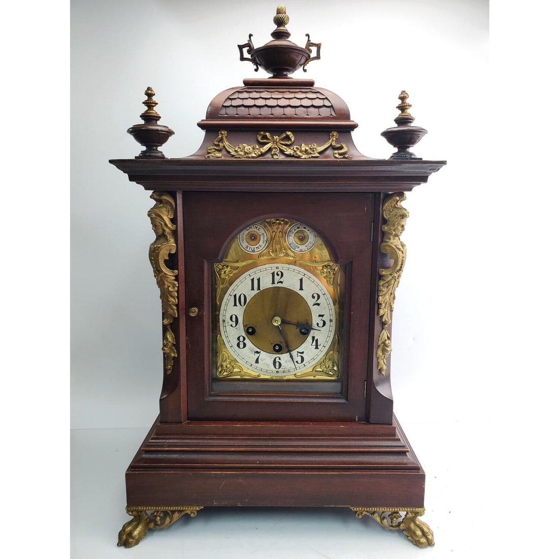 German Baroque Style Mantel Clock (1 of 10)
