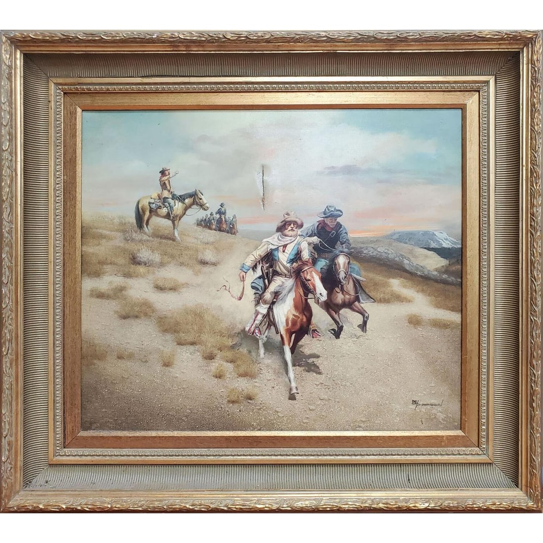 Old Signed Painting Oil on Canvas (1 of 6)