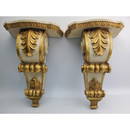 Vintage Composition Baroque Style Wall Brackets