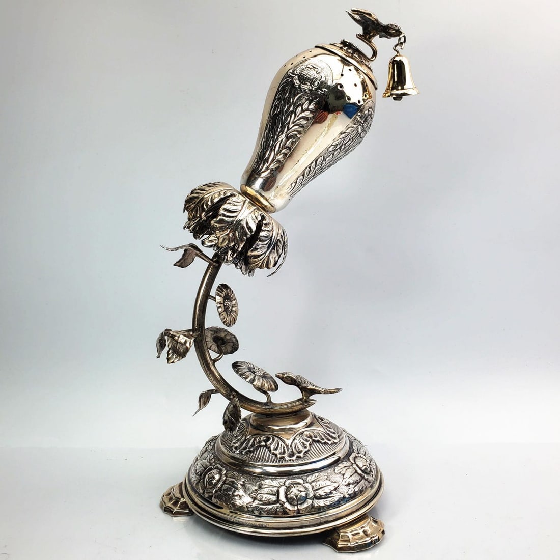 Rare Judaica Portuguese Silver Besamim Spice Box (1 of 8)