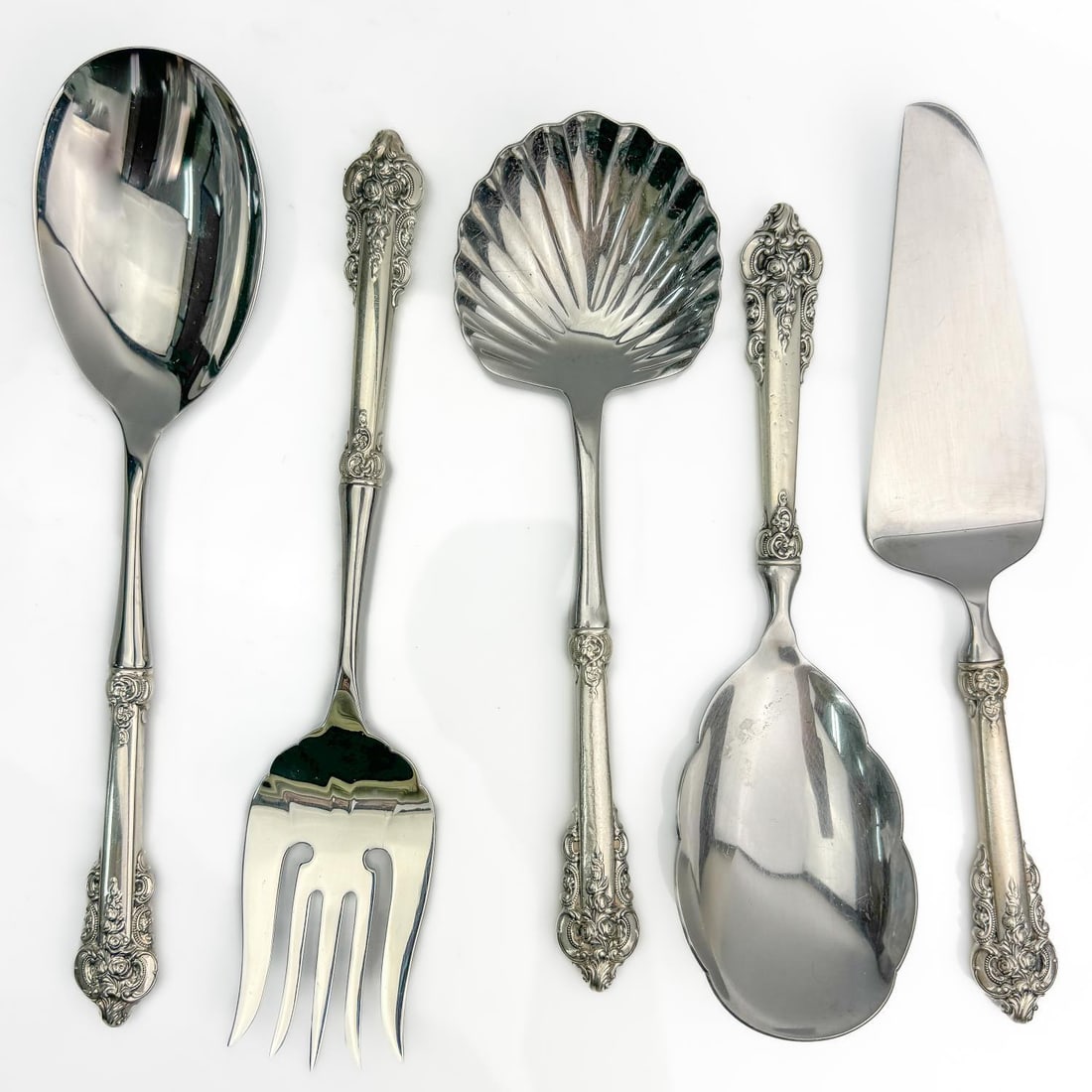 5 Wallace Sterling Silver Handled Serving Pieces (1 of 4)