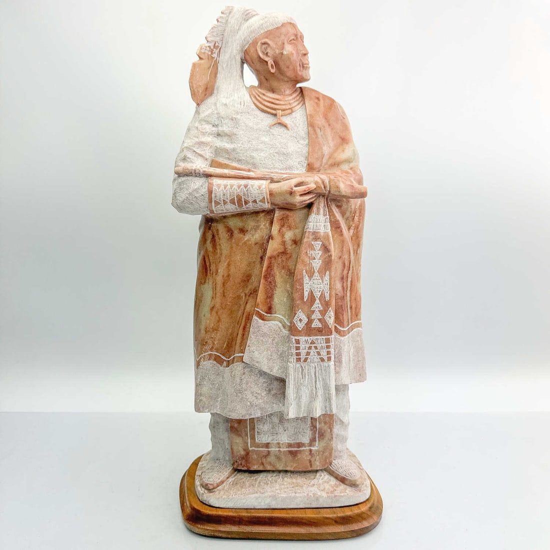 Edison Yazzie, American Carved Marble Figure (1 of 8)