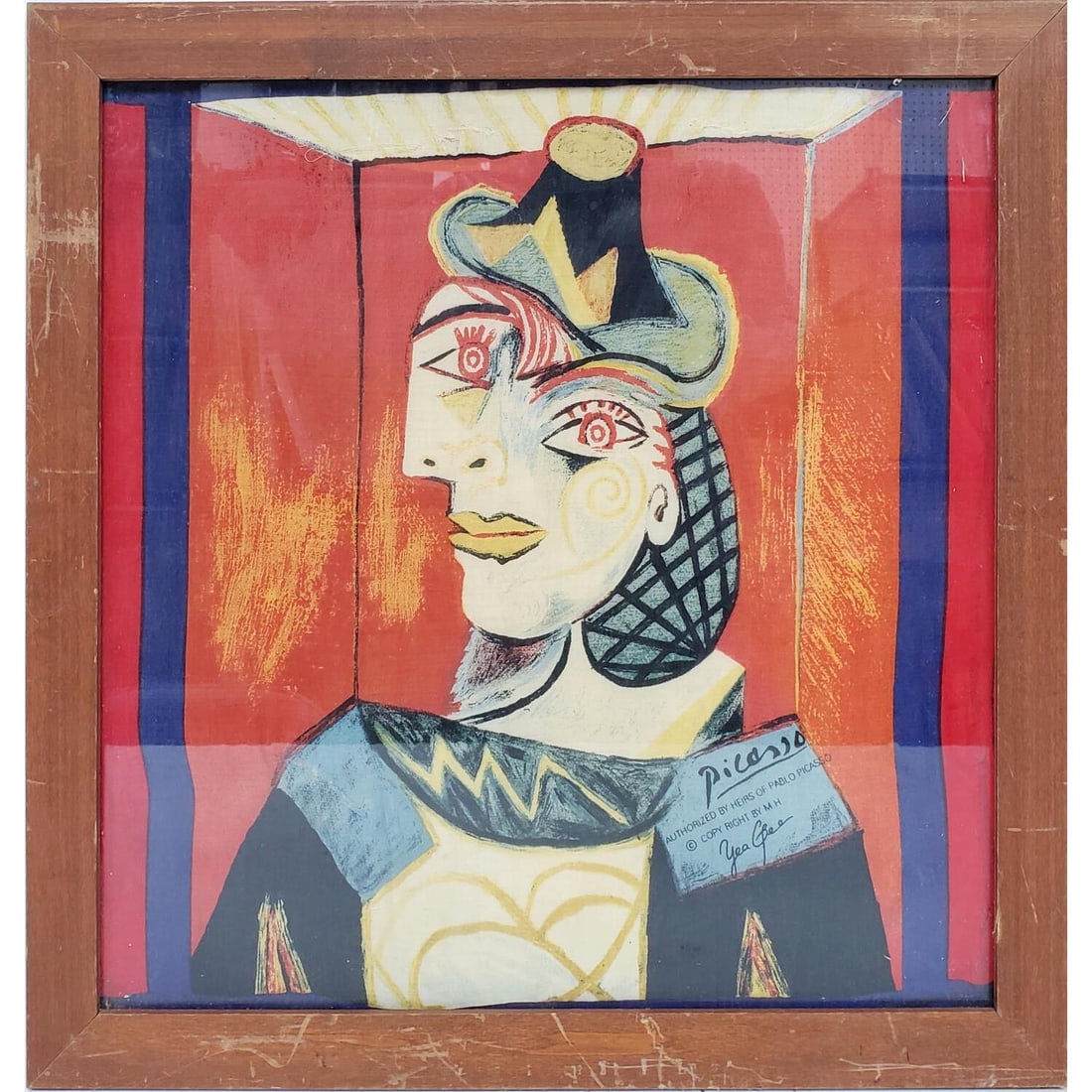 After Pablo Picasso Old Remnant of Silk Scarf (1 of 3)