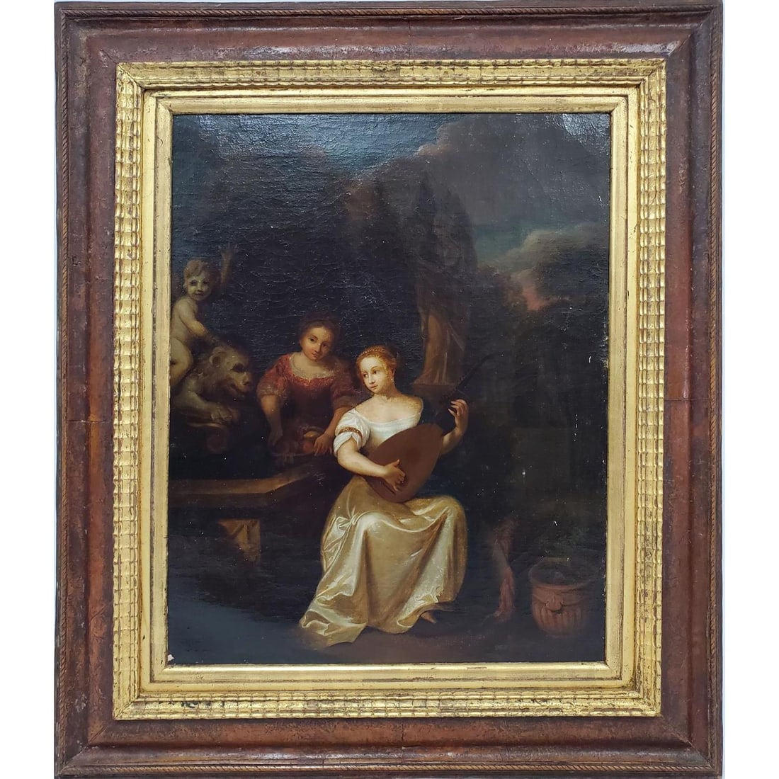 Caspar Netscher, Dutch (1639-1684) Painting Oil (1 of 6)