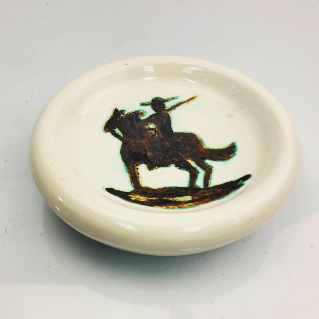 After Pablo Picasso Glazed Ceramic Bowl "Picador" (1 of 3)