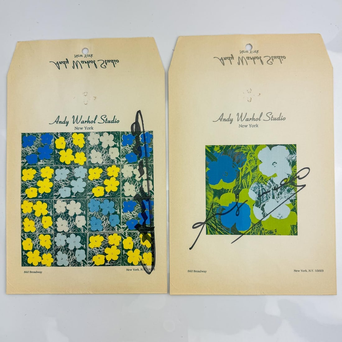 Attributed to Andy Warhol, Signed Studio Envelopes (1 of 5)